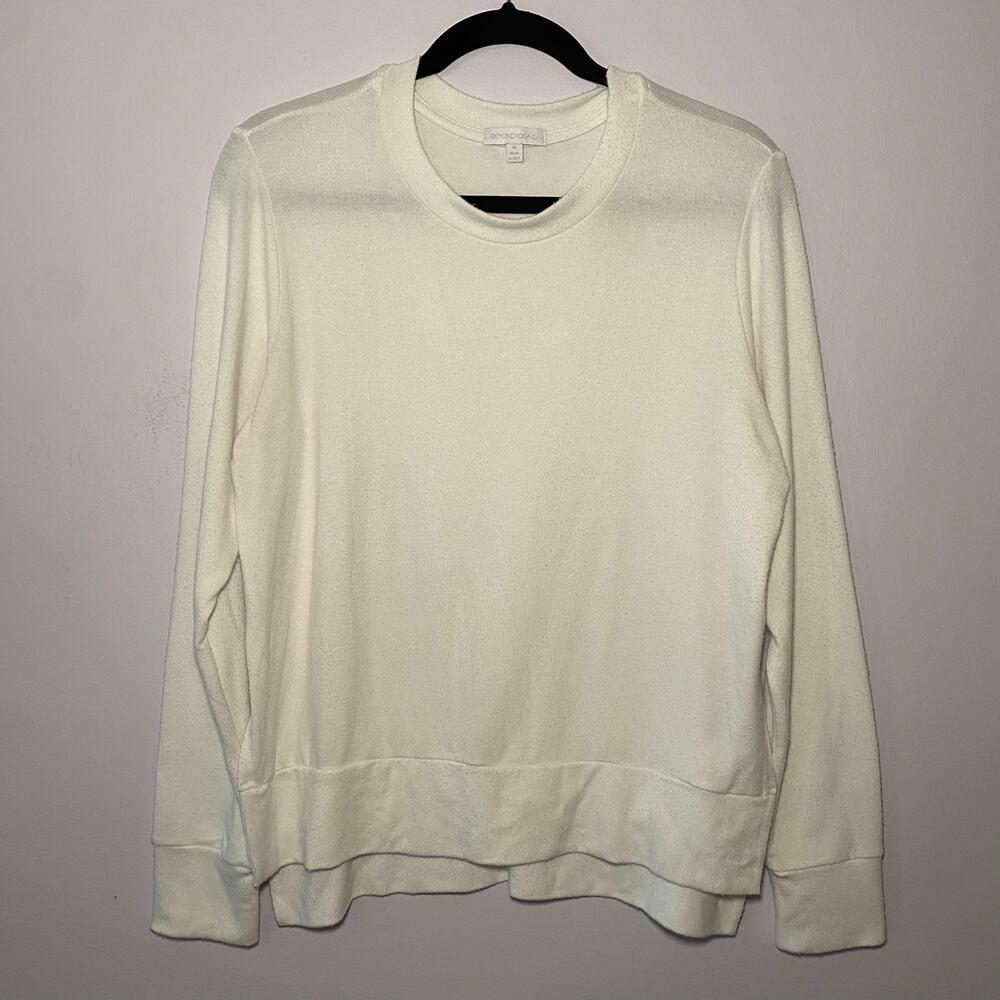 Beyond Yoga Cream Crew Neck Sweater